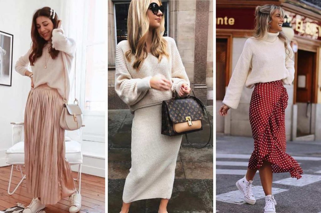 7 looks con suéteres calientitos para lucir arreglada en las tardes frías 1