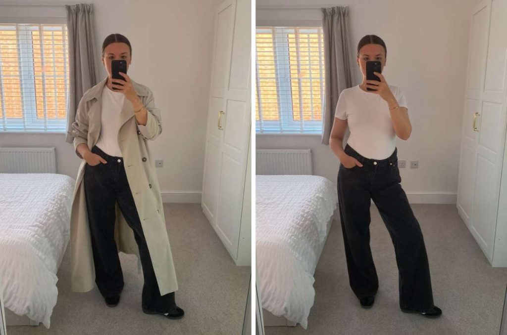 10 outfits arreglados con tenis de colores para la oficina 5