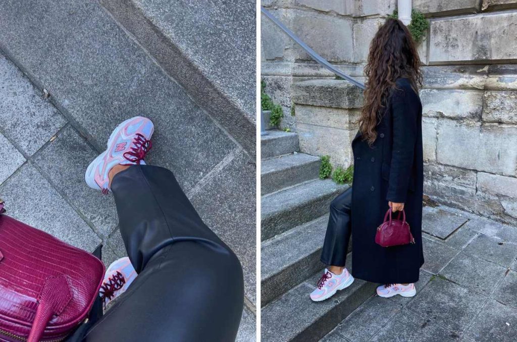 10 outfits arreglados con tenis de colores para la oficina 8