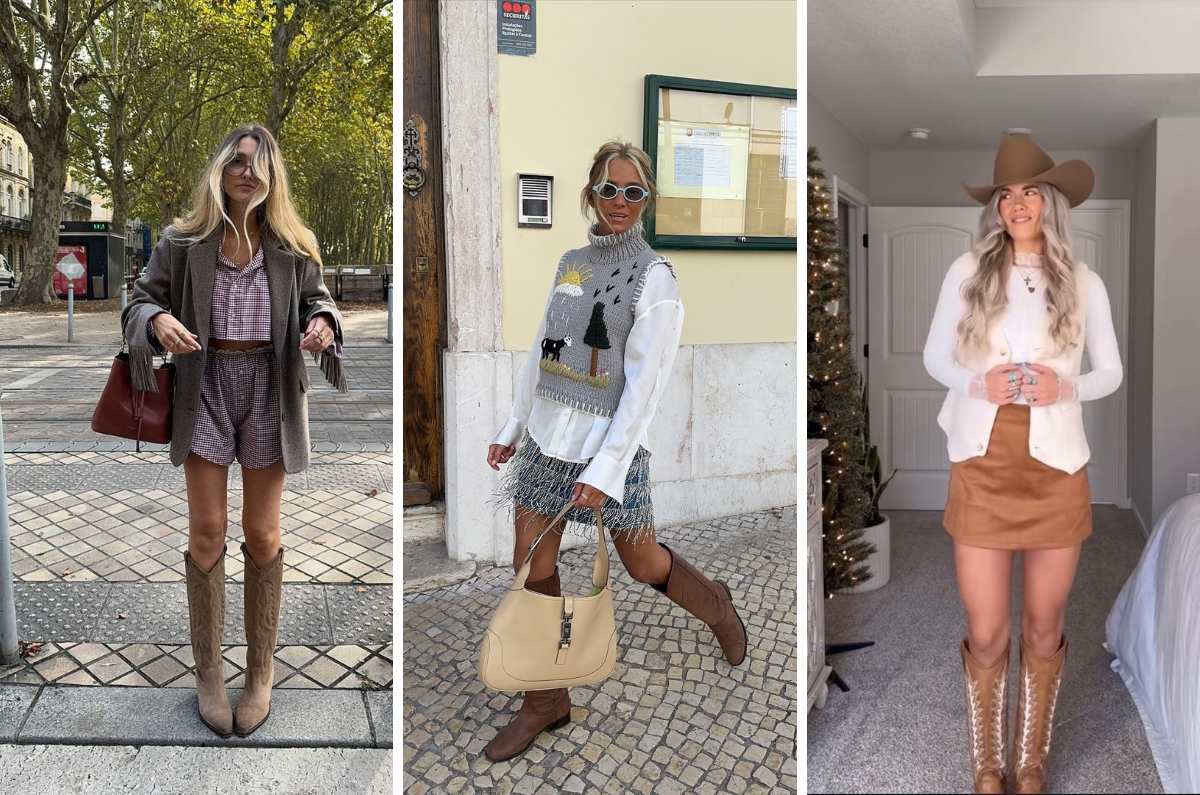10 outfits con botas vaqueras perfectos para el otoño