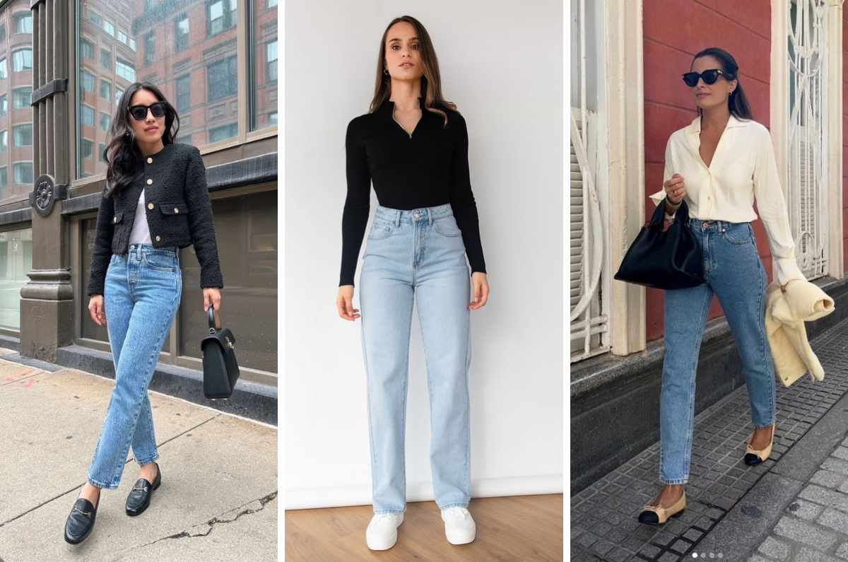 Jeans rectos: cómo llevarlos para un outfit de oficina