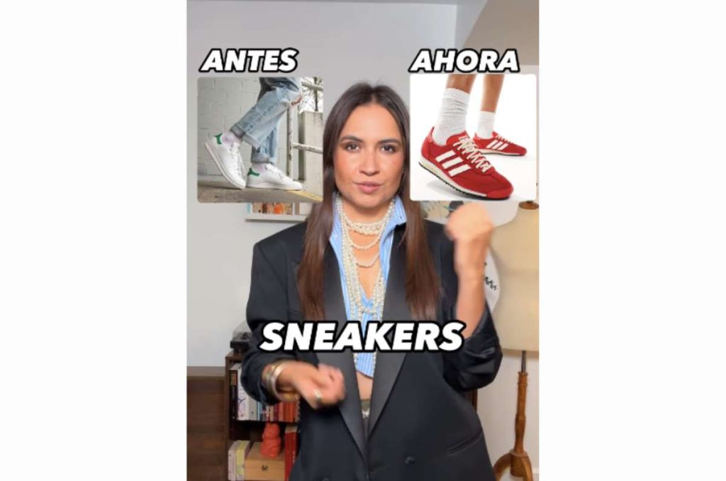 10 outfits arreglados con tenis de colores para la oficina 0