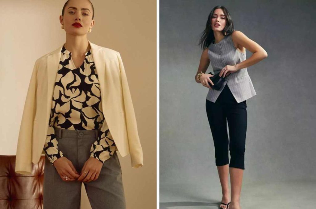 7 outfits con pantalones capri para ir a trabajar y verte formal 4