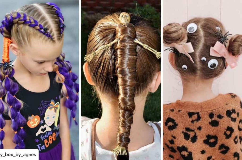 peinados de hallowen para niñas muy terrorificos