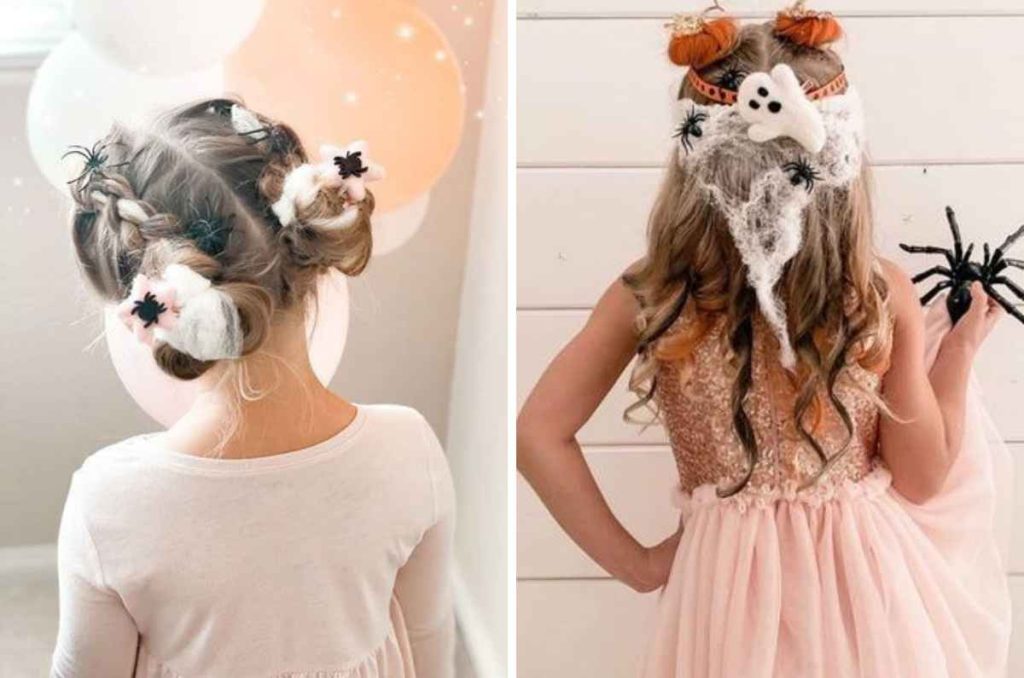 Peinados de niñas para Halloween muy terroríficos 4