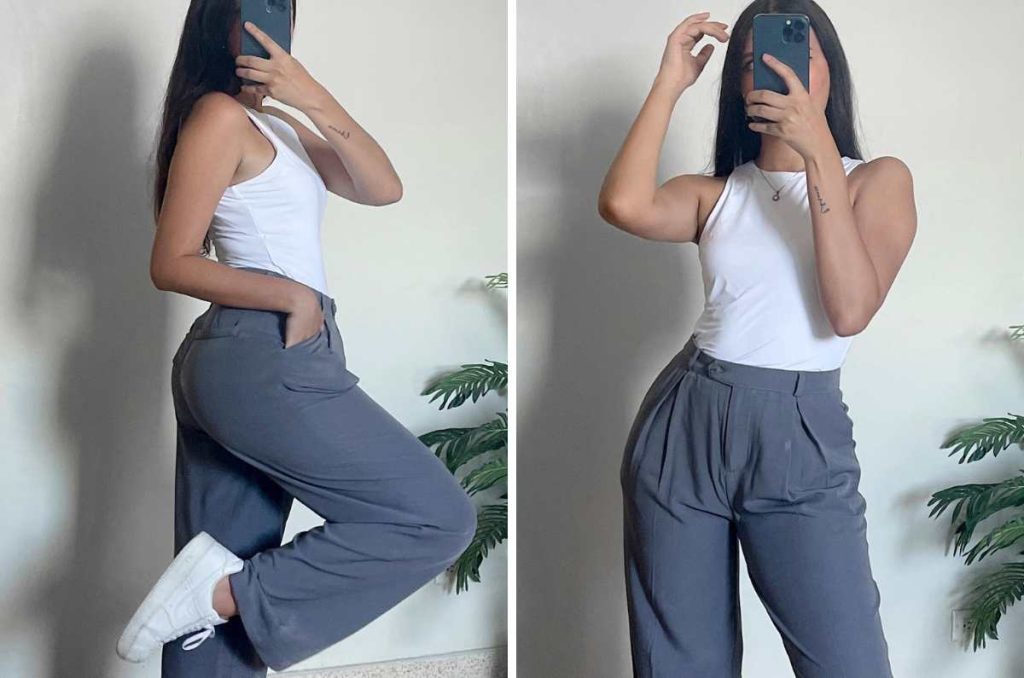 Looks con tenis y pantalón sastre