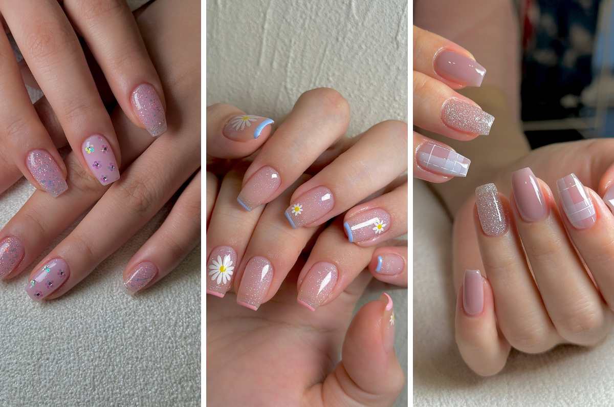 Nail art en tonos nude: los diseños de uñas más creativos y elegantes