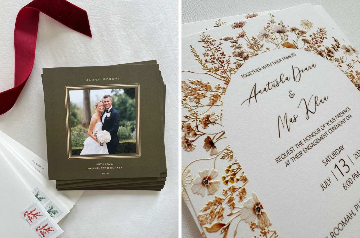 Ideas creativas para invitaciones de boda DIY