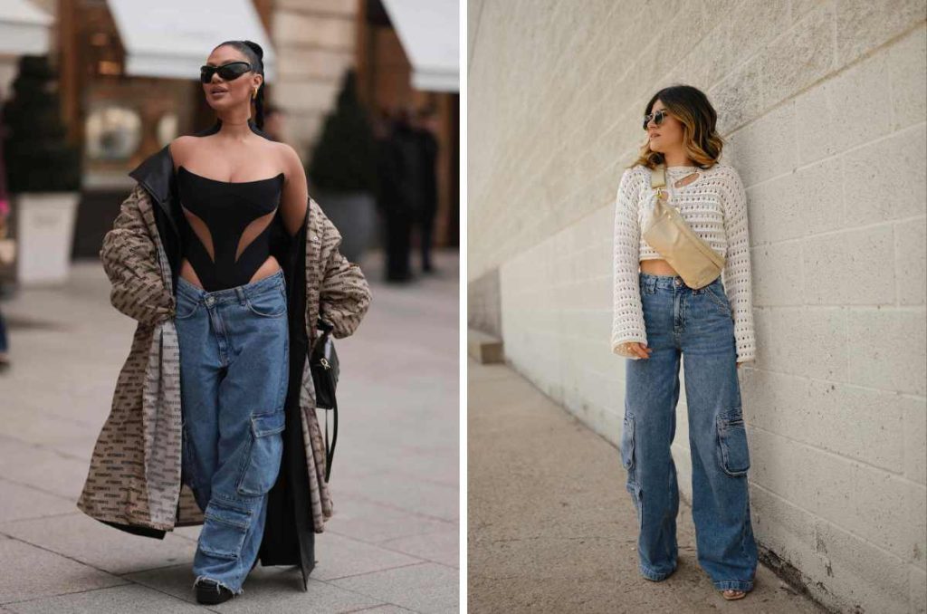 Jeans cargo: outfits denim para usar con ropa casual y cómoda 2