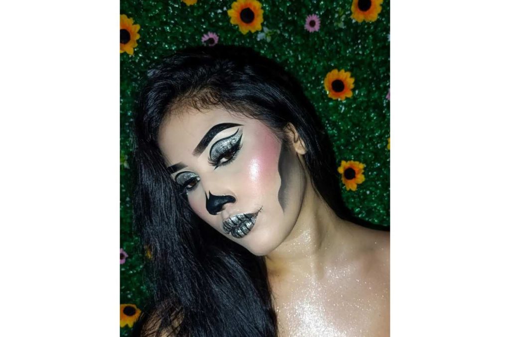 Maquillaje para hacer de último momento de calavera 