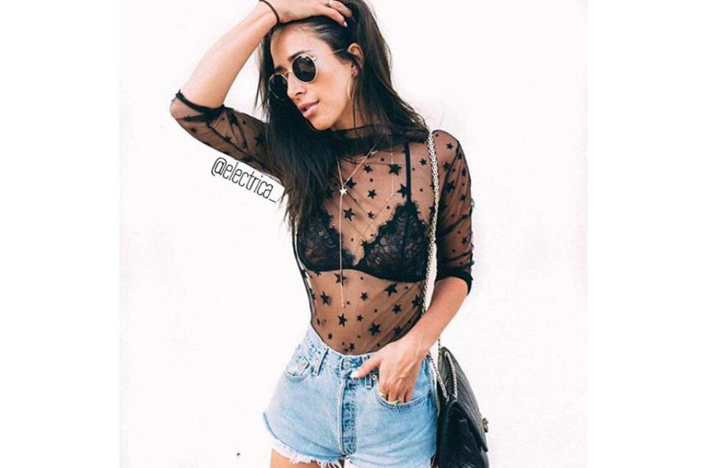 8 outfits para lucir elegante con prendas transparentes 2