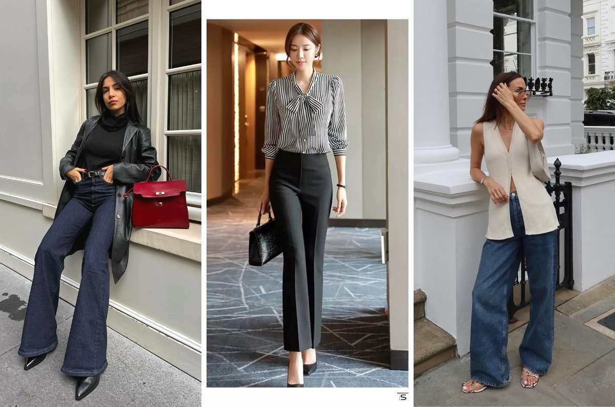 5 colores y estampados que combinan mejor con los pantalones acampanados