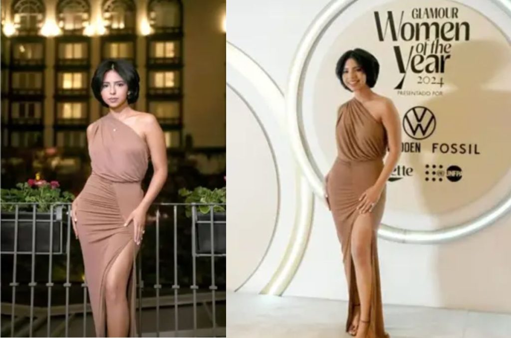 El vestido que lució Angela Aguilar para recibir su premio a “La mujer del año” 0