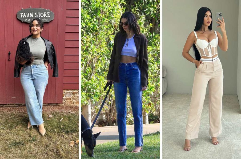 Pantalones anchos por tipo de cuerpo
