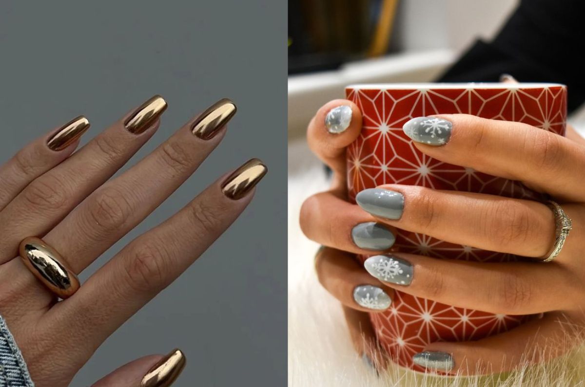 Diseños de uñas para Navidad 2024 para mujeres con gustos sofisticados