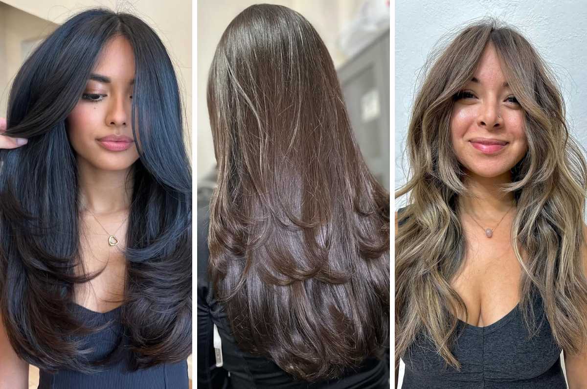 Cortes de cabello largo con capas degrafilado: La mejor elección para equilibrar un rostro redondo