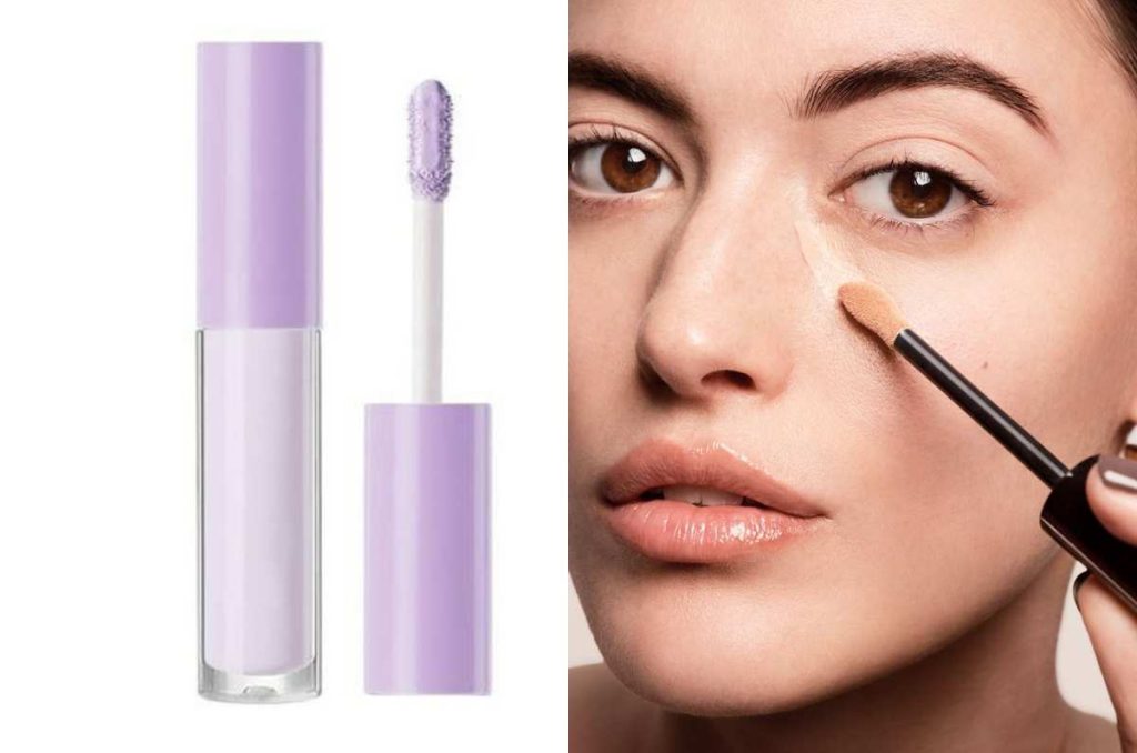 Corrector de ojeras lila