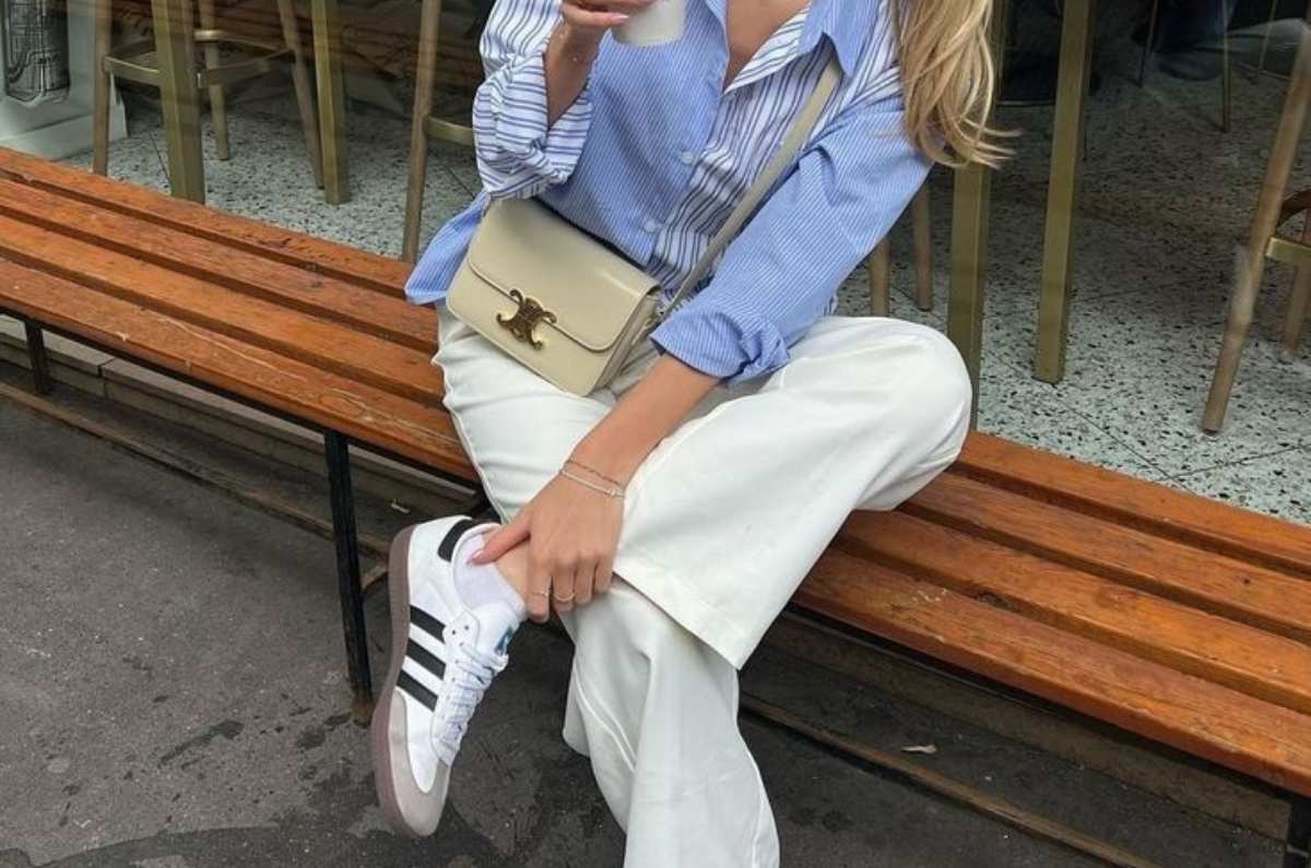 5 formas de combinar tus tenis blancos con outfits formales