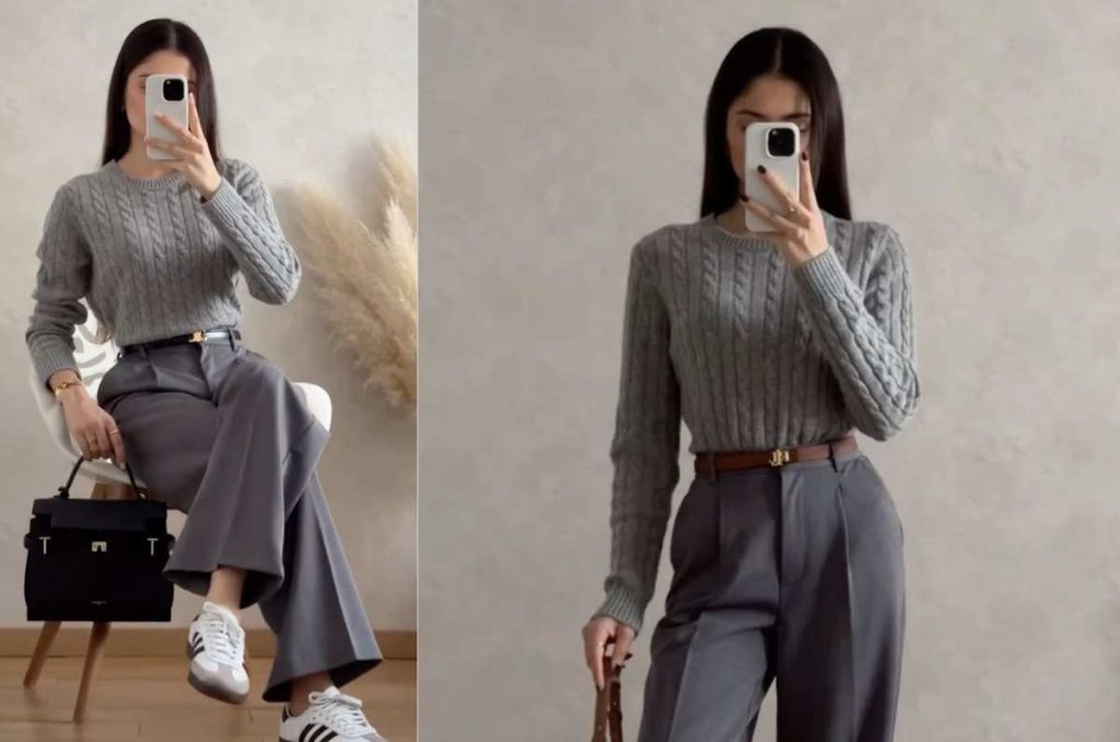 Cómo combinar tenis blancos con outfits formales
