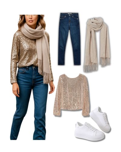 Un look cómodo que puedes llevar en Navidad