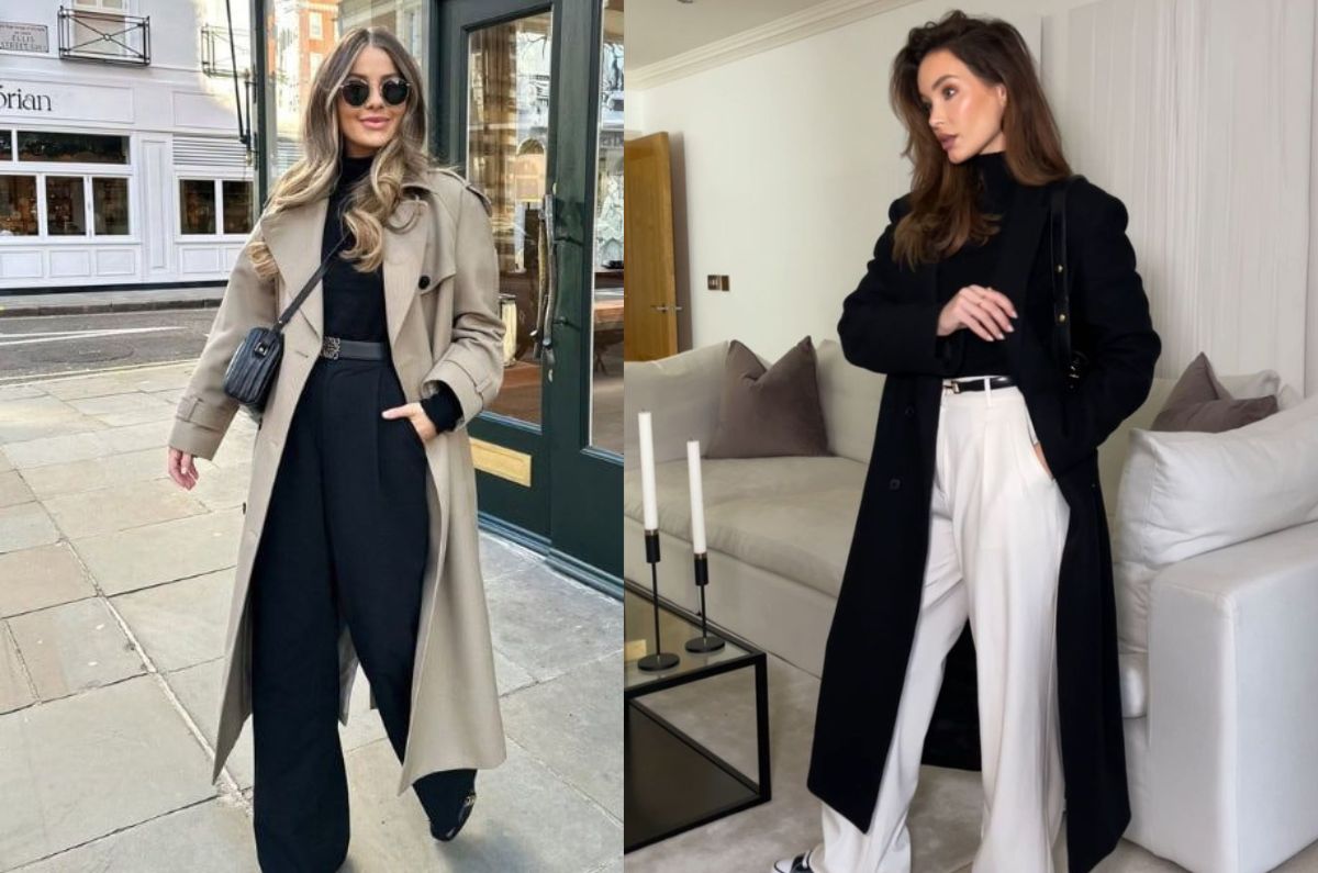 Outfits con abrigo para lucir arreglada y cómoda en el trabajo