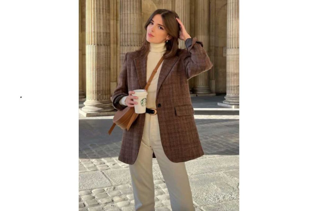 Outfit con blazer estilo Old money