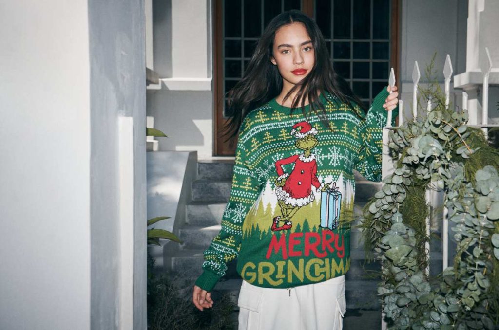 prendas y pijamas para Navidad