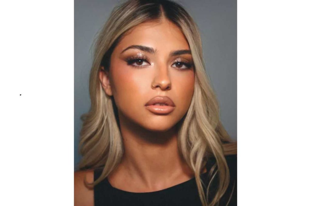 Maquillaje de ojos champán