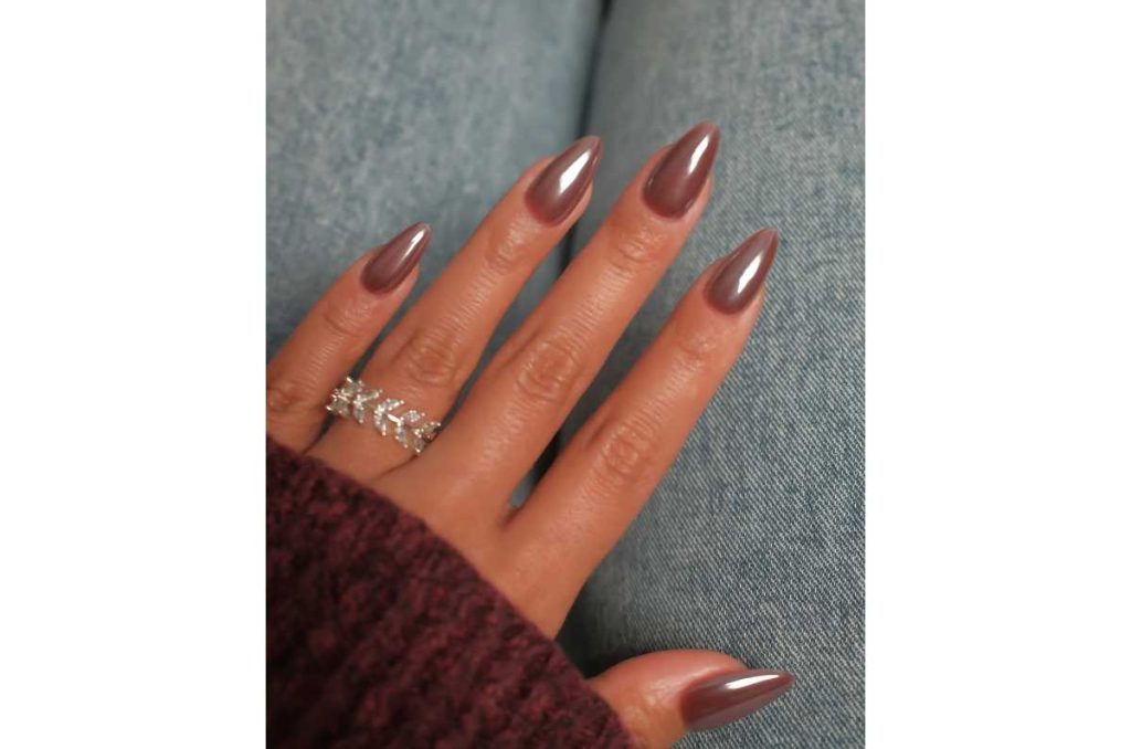 uñas efecto glaseado