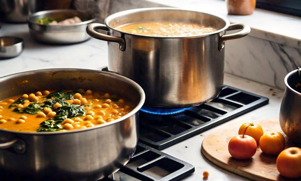 Curry de garbanzos y espinacas