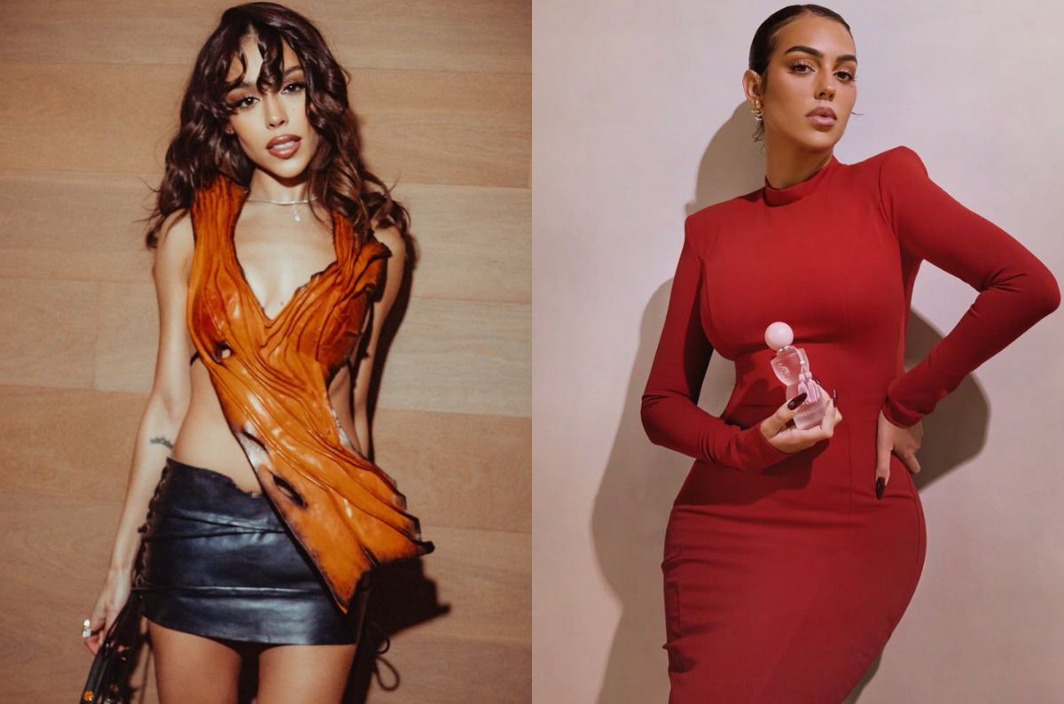 Danna y Georgina Rodríguez lucen el mismo vestido en evento; así posó cada una