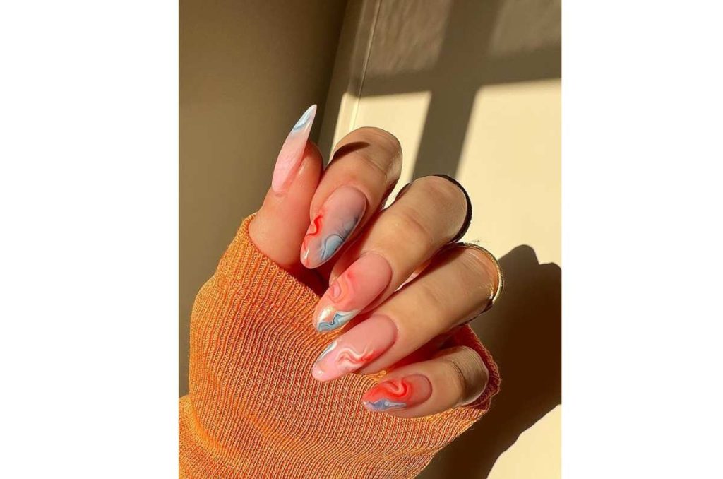 Ideas de uñas acrílicas "Beach Nails"