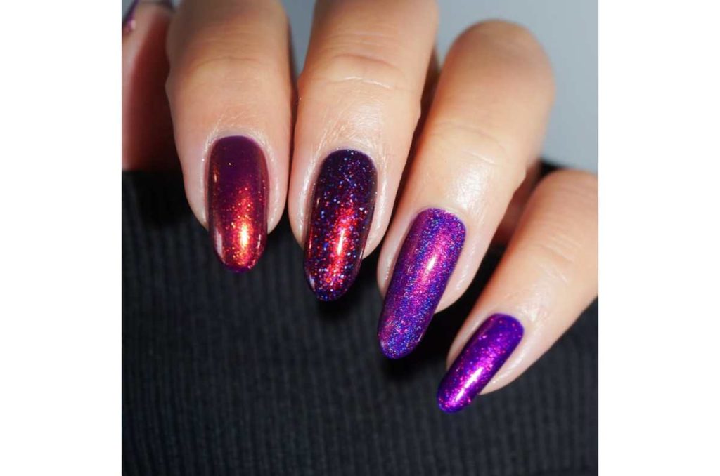 diseños de uñas holograficas