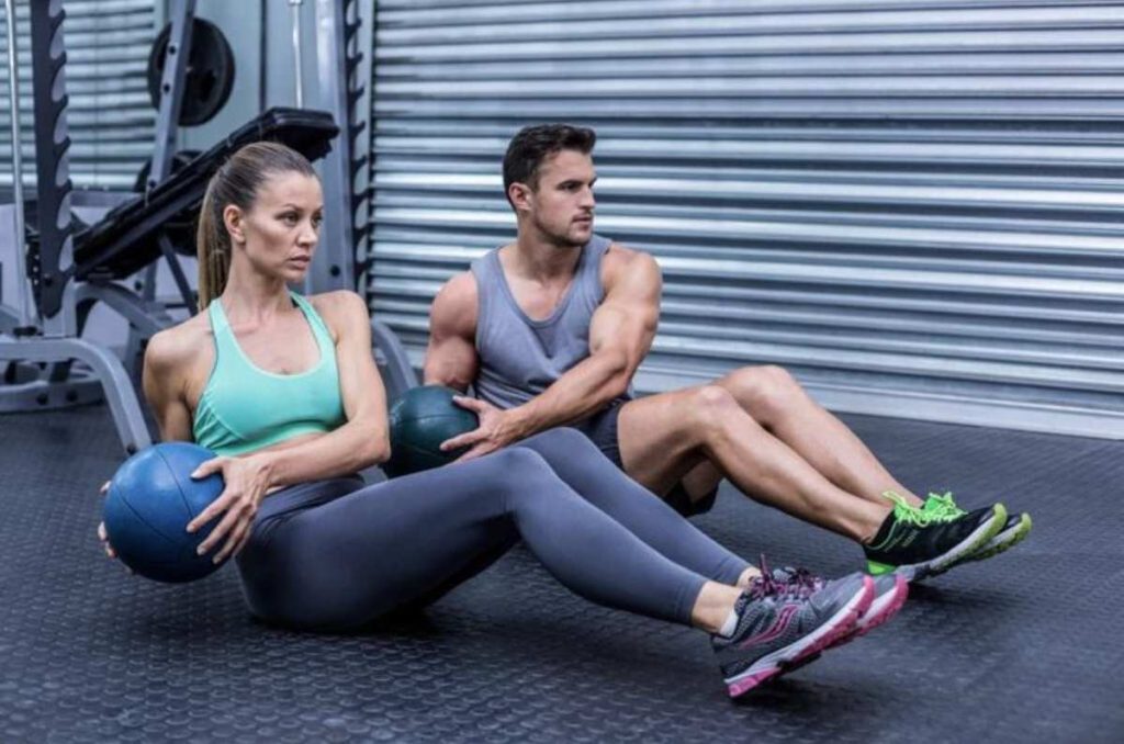 ejercicios de abdomen para perder tallas: abdominales oblicuos