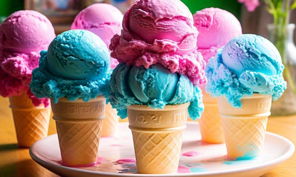Helado de chicle