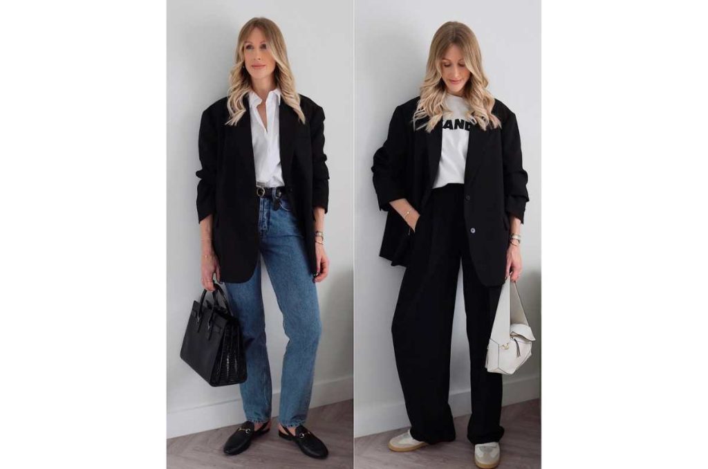 outfits formales con pantalones rectos