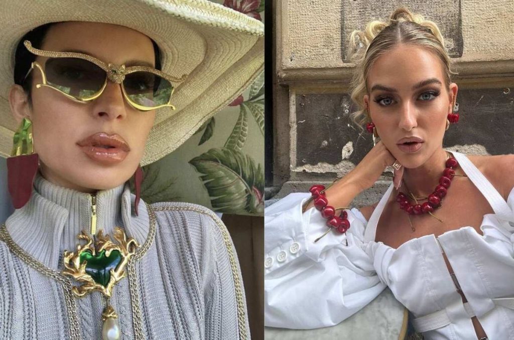 Moda, outfits con accesorios maximalistas 
