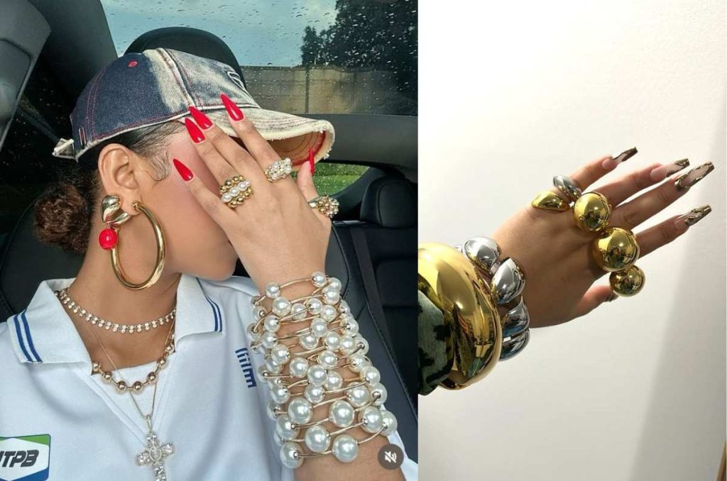 Moda, outfits con accesorios maximalistas