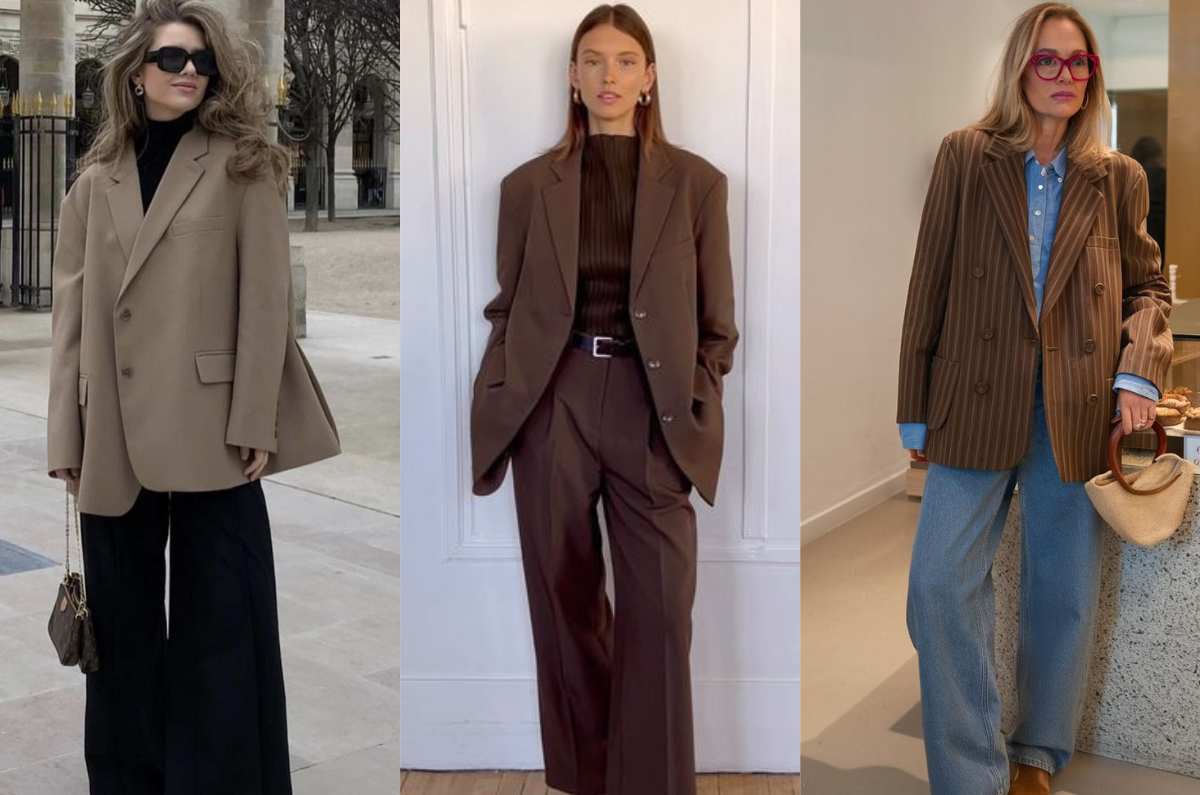 5 outfits con blazers oversize para estar a la moda en la oficina si tienes 40+