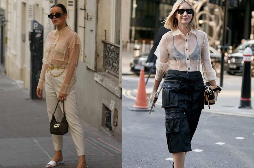 Moda, outfits con transparencias para mujer