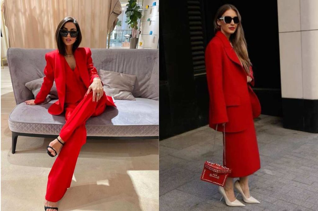 Ideas de outfits rojo escarlata