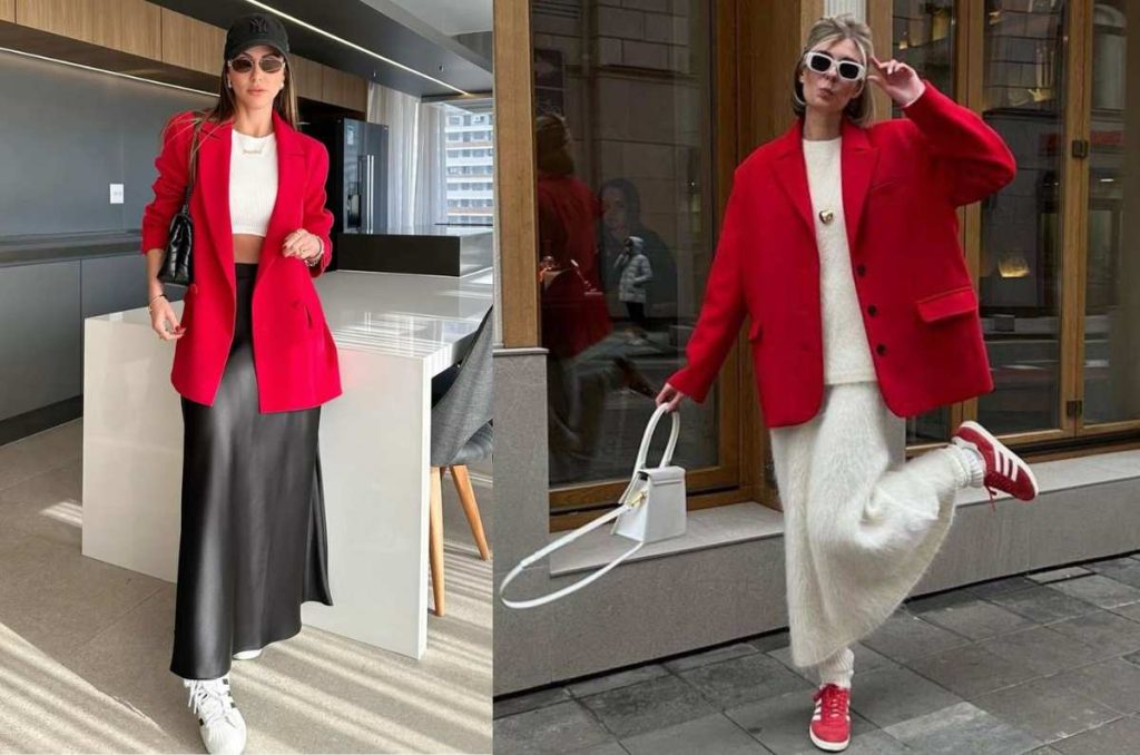 Ideas de outfits rojo escarlata