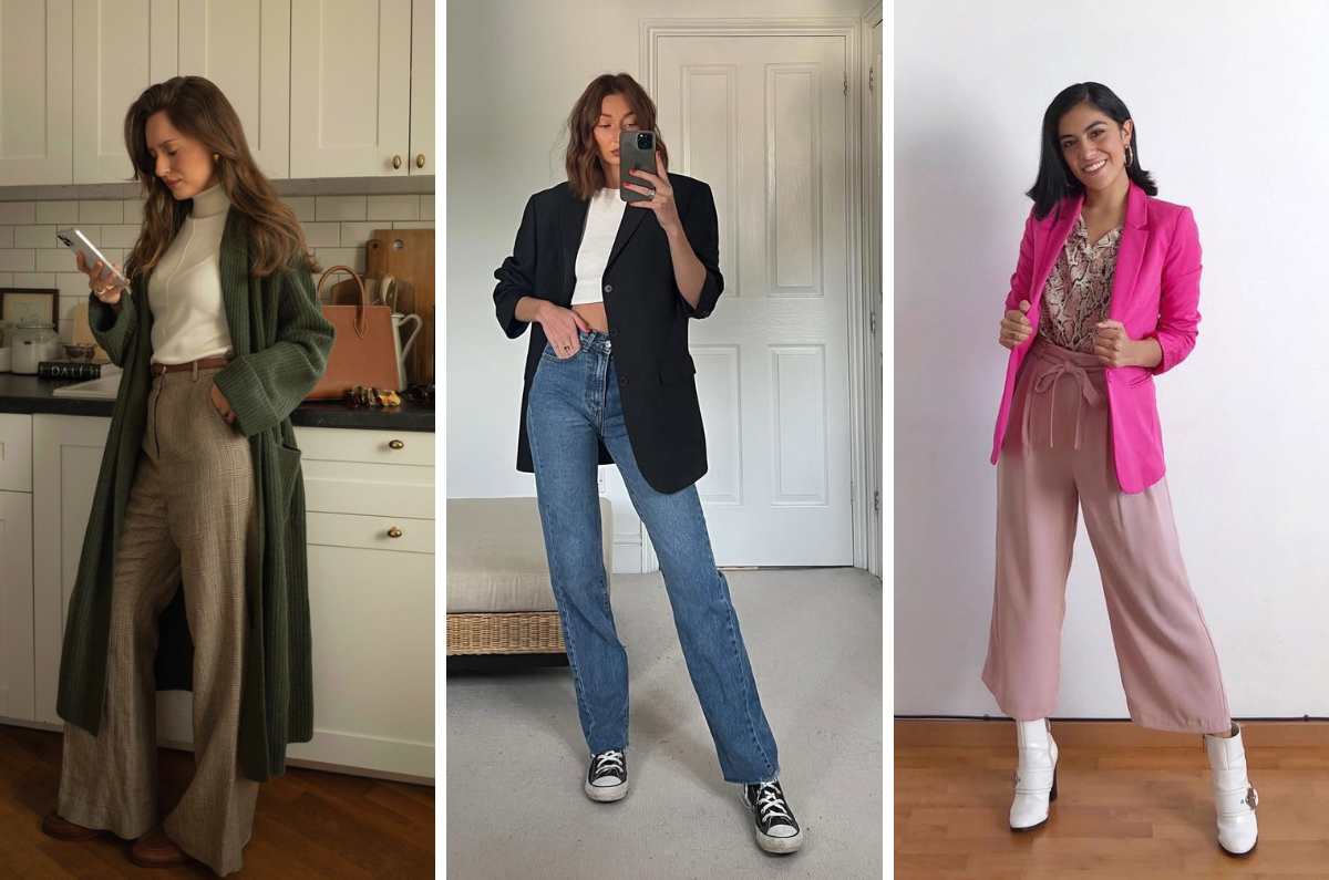 5 outfits con pantalones para lucir profesional y cómoda en la oficina