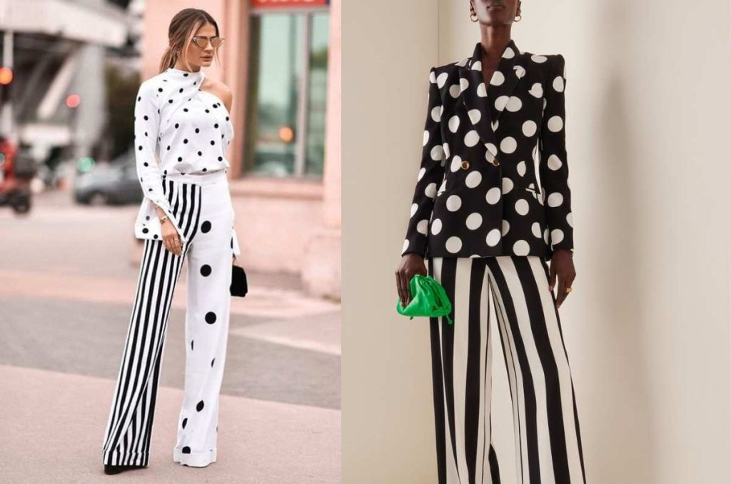 Ideas de outfits con estampado de lunares