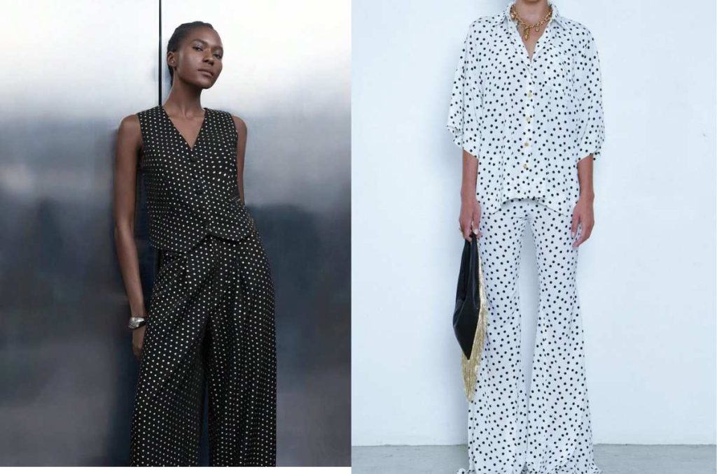 Ideas de outfits con estampado de lunares