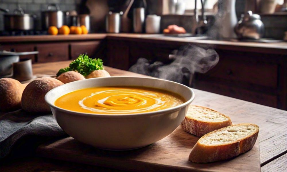 Sopa de calabaza y jengibre