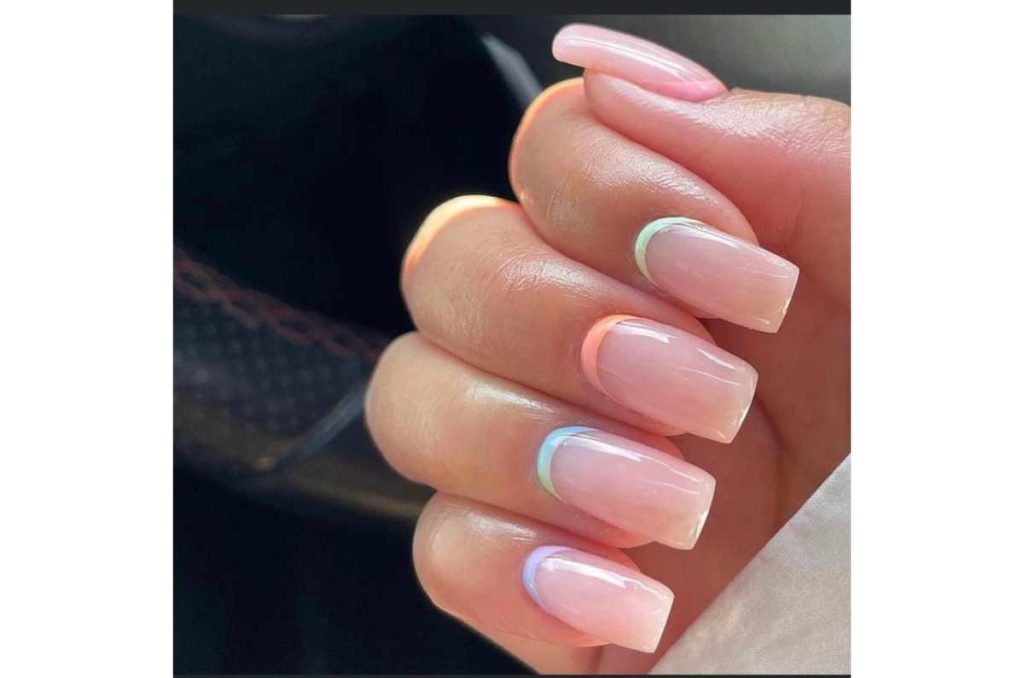 Diseño de uñas pastel french