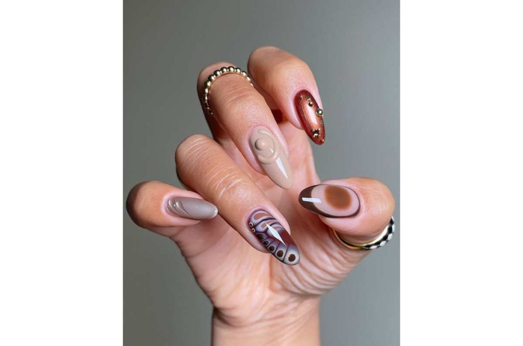 diseños de uñas largas