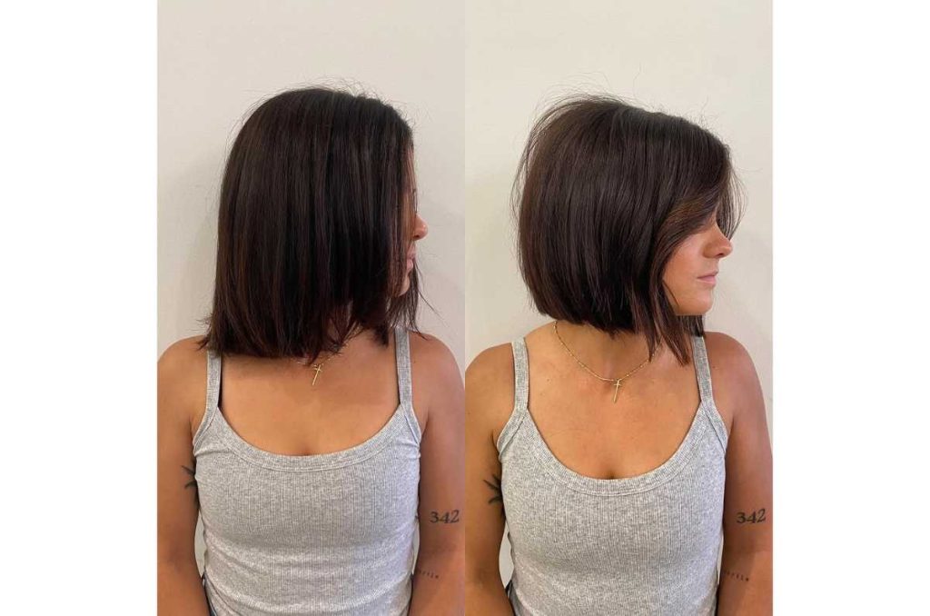 choppy bob estilo de cabello para verte más joven