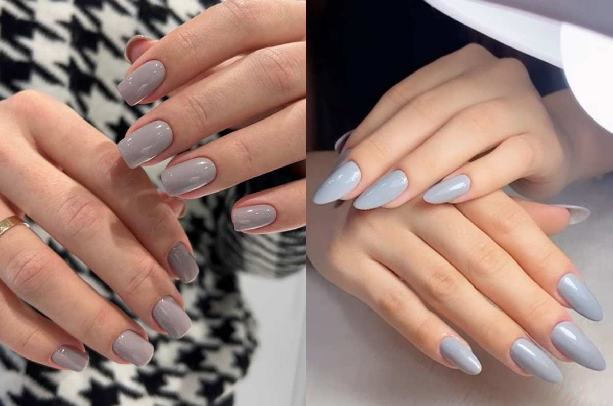 5 diseños de uñas en gris neutro, el tono elegante para mujeres de 40+